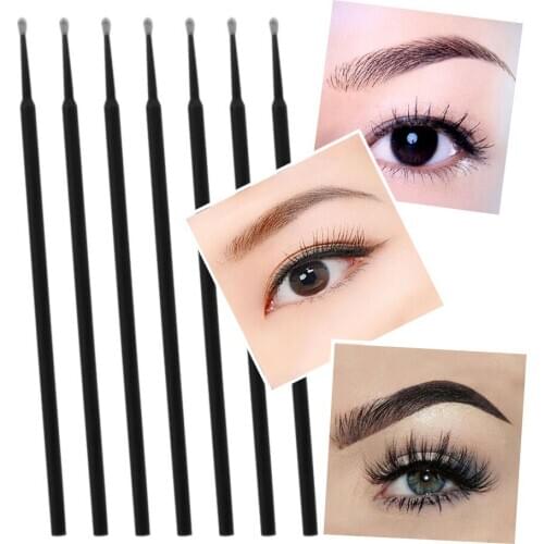 100PCS Tattoo Cotton Swab Microblading Micro Brushes Applicator Tattoo Accessories for Makeup Eyelash Extension