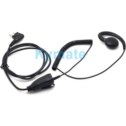 2pcs Two way radio 180 Degree Swivel Earhook Earpiece with Mic PTT for Moto CP140 GP300 EP450 DEP450 CP200D DP1400 Headset