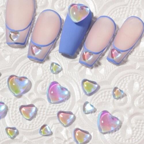 20Pcs/Bag Nail Bow Rhinestones DIY Manicure Glitter Faux Crystal Fadless Delicate Stylish Nail Bow Decorations for Salon