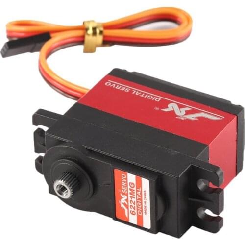 4 PCS JX PDI-6221MG Metal Gear 4.8V-6V 0.16sec/60° Digital Servo Torque Aluminums Case for 1/10 1/8 RC Car/HHK big Airplane