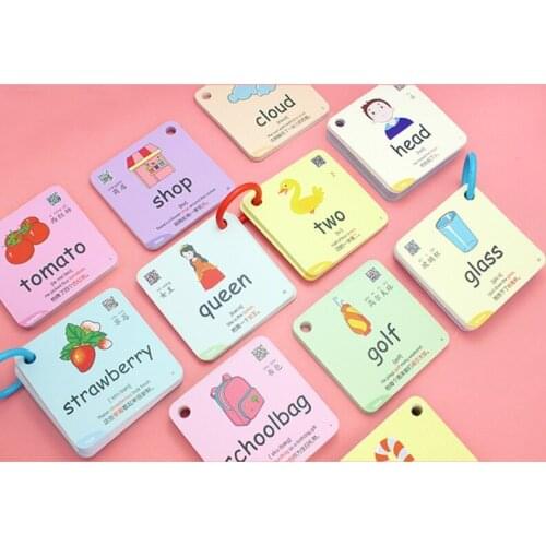 600 Words 20 Categories Cognition Learning Card Animal Shape Color Educational Chinese English Flash Cards For Kids wholesales