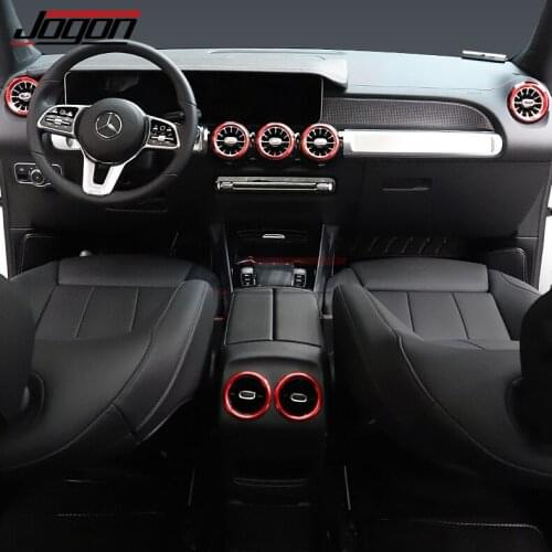 7pcs Aluminum Interior Center Console Air Vent Cover For Benz CLA Class C118 CLA200 CLA220 CLA250 CLA35 CLA45 AMG Accessories