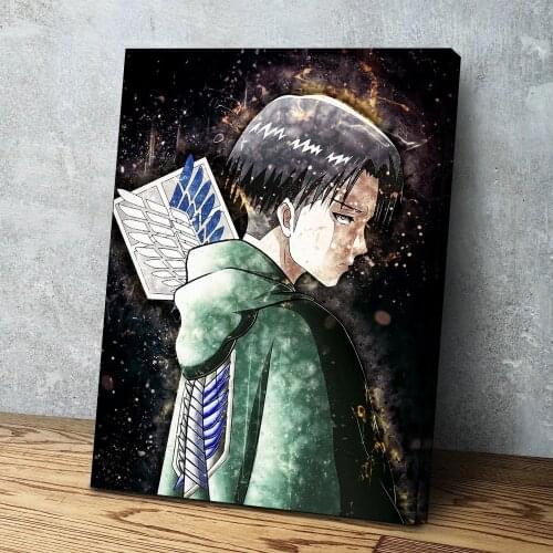 5D Diy Diamond Painting Attacking Giant Mosaic Animation Levi Ackerman Picture Diamond Embroidery Cross Stitch Kit Home Decor