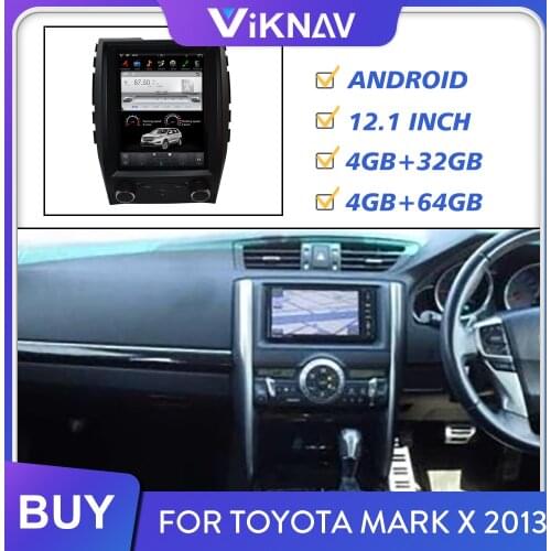 Car radio multimedia player for Toyota MARK X 2013 android auto audio DVD player GPS navigation vertical screen right hand drive
