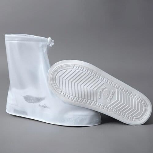 1 Pair Reusable Waterproof Shoe Covers For Rain Snow Days Outdoor Camping Wear-Resistant Non-Slip Bottom