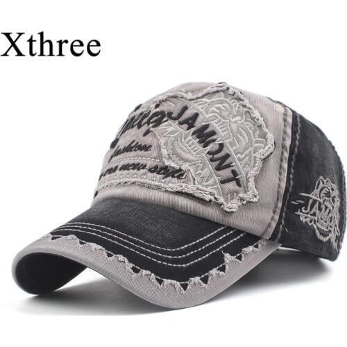 Xthree Mens Baseball Cap Women Snapback Hats For Men Bone Casquette Hip hop Brand Casual Gorras Adjustable Cotton Hat Caps