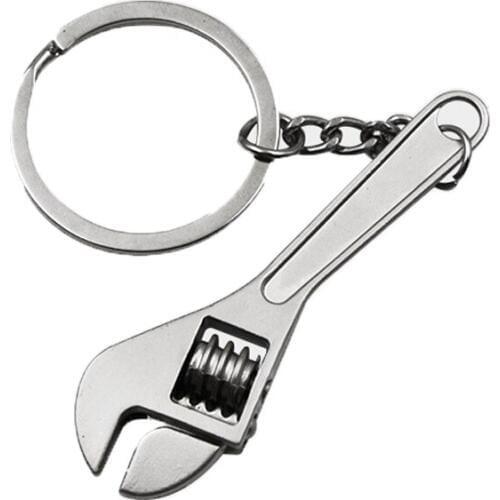 Wrench Keychain Car Key Ring High-grade Simulation Spanner Key Chain keyring Keyfob Tools Workshop Tools Holder Car Accessories