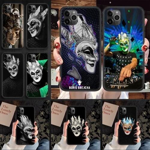 DJ Boris Brejcha Phone Case Cover Hull For iphone 5 5s se 2 6 6s 7 8 12 mini plus X XS XR 11 PRO MAX black 3D waterproof