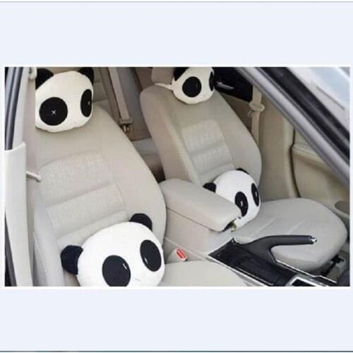 CHIZIYO 1Pc Universal Car Cute Panda Pattern Headrest Cushion Neck/Head Support Car Styling Car Seat Covers Accessories