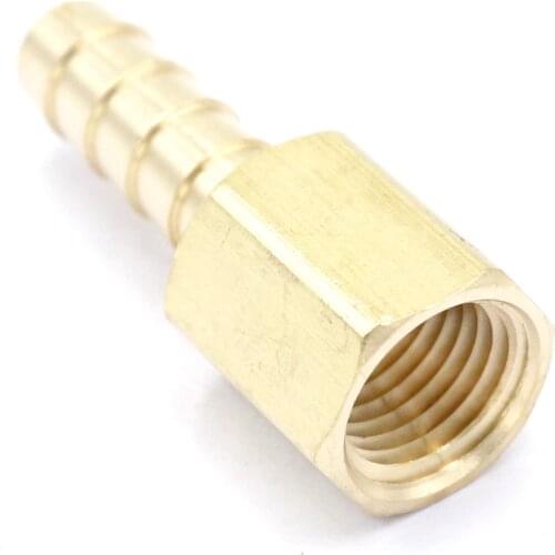 1/4" NPT Female x 5/16" Hose Barbed Tail Brass Fuel Fittings Connectors Adapters Max Pressure 229 PSI