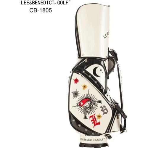 LB Golf Bag PUdouber-sided Leather Standard Ball Package Golf Clubs Cart Bag With Rain Cover Colorful LEE&B For Man