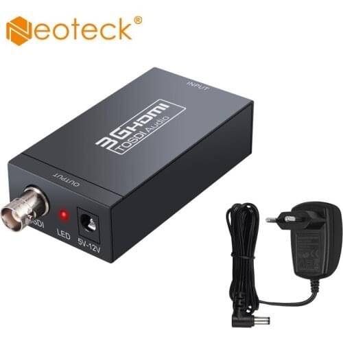 Neoteck HDMI to SDI Converter Adapter 3G-SDI HD-SDI SD-SDI Support 1080P For Camera Home Theater HD Audio Video Converter