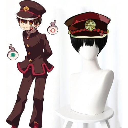 Anime Comic Jibaku Shounen Hanako kun Cosplay Wigs Hanako kun Cosplay Wig Heat Resistant Synthetic Wig black straight hairs