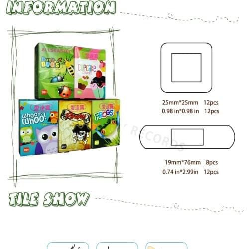 Pack of 100pcs/5boxes Assorted Hemostasis Band Aid Breathable Waterproof Cartoon Adhesive Bandages for Children Kids
