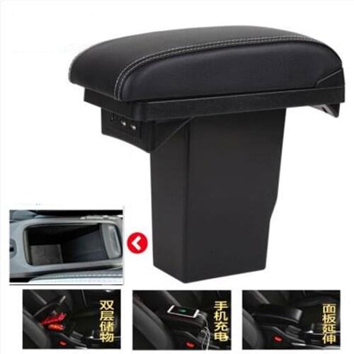 For Peugeot 2008 armrest boxdedicated 2012 2013 2014 2015 2016 2017 2018 2019