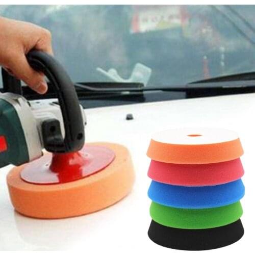 5Pcs 6Inch 15cm Auto Car Polishing Pad For Polisher Sponge Wheel Waxing Orange Car Accessories Polishing Disc Wash Maintenance