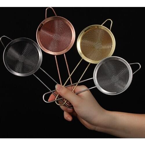 Stainless Steel Fine Mesh Conical Cocktail Filter Sieve for Removing Juice Julep Strainer Kitchen Bar Tool