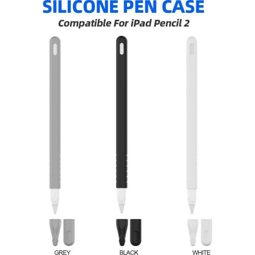 Silicone Pen Case Pen Protector Protective Cover Compatible For iPad Pencil 2 Portable Soft Silicon Tablet Stylus Pen Cover