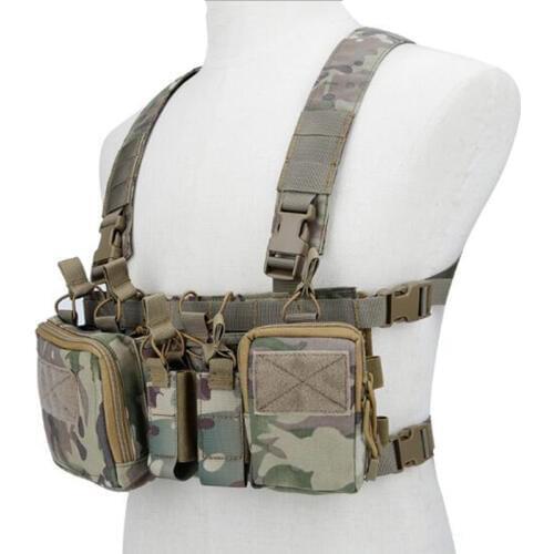 Tactical vest Multifunctional portable vest V56 and V57(CP BK OD Tan Gray)