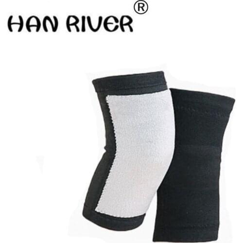 HANRIVER 2018 Bamboo charcoal warm knee with velvet knee cold wind plush knee men and women