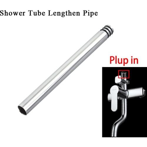 24mm/22mm/20mm 30/40cm Copper Plating/Black Shower Extension Rod without thread heightening shower tube lengthen Extension pipe