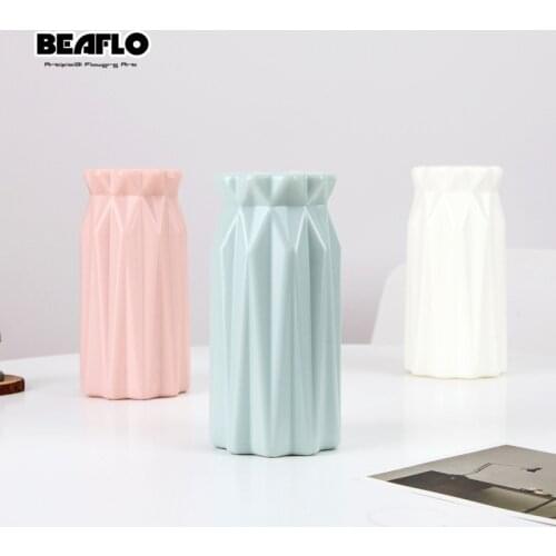 Plastic Vase Home Decoration Anti-ceramic Flower Pot Unbreakable Flower Vases For Flowers Wedding Decoration Table Arrangement