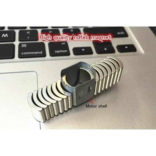 4WD High speed Magnetic steel parts,Motor shell+High quality Ndfeb motor Magnet 130 DC Motor NdFeB Magnet