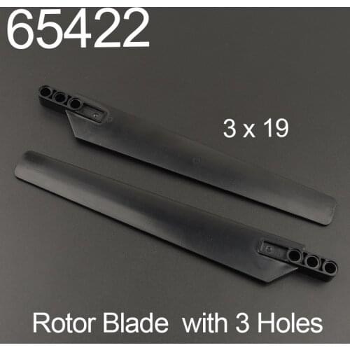 2PCS 65422 High-tech Rotor Blade 3 x 19 with 3 Holes Building Block Bricks Accessories Parts MOC DIY Education Build Toys