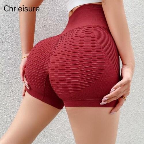 CHRLEISURE Shorts for Women Summer Fashion Sexy High Waist Shorts Push Up Workout Running Sports Gym Training Biker Short