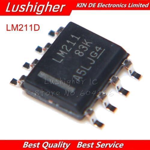 10PCS LM211 SOP LM211D SOP8 LM211DR SOP-8 New Original