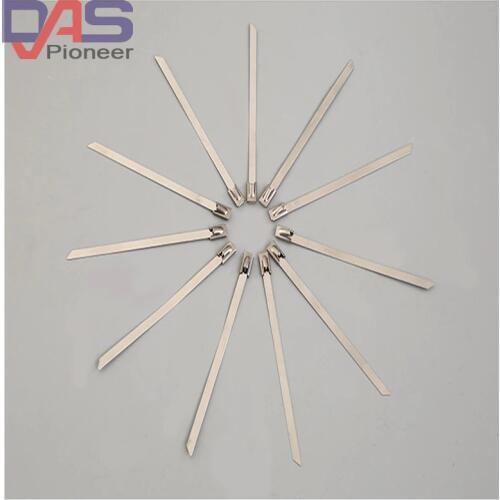 100pcs 4.6mmx 200mm STAINLESS STEEL ZIP CABLE TIES LOCK TIE WRAP