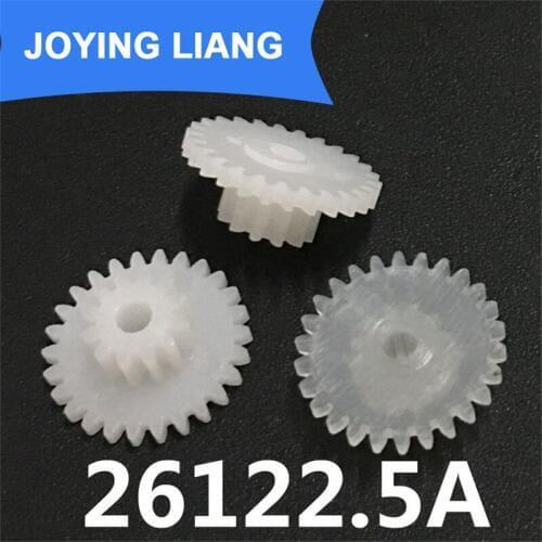 26122.5A 0.5M Gears Diameter 14mm 26 Teeth + 12 Teeth Two Layer Gear 2.5mm Hole DIY Parts Accessories