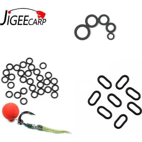 50PCS Carp Fishing Boilie Bait Rings for Hair Rigs Pop Ups Boilies Hookbait Hair Rig Ring Method Feeder Carp Fishing Accessories