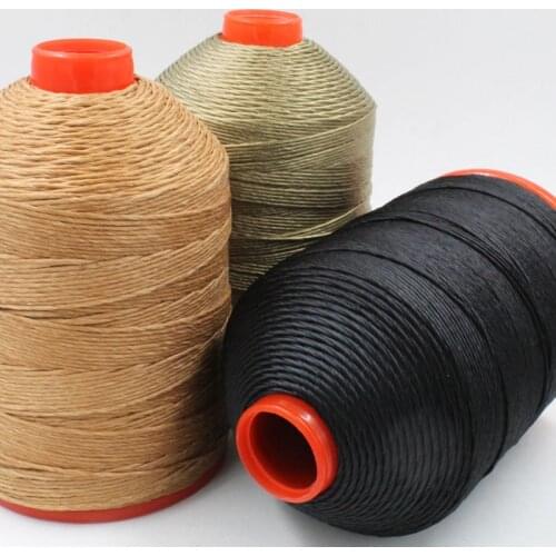 7000D/1strand hand-sewn hemp wax thread 1.5mm polyester thread, outsole stitching thread, handmade thread, shoe thread