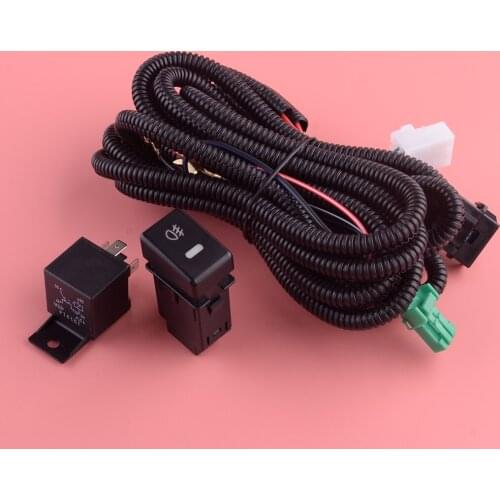 Car Front Fog Light Harness Wiring Switch 12V Fit For Suzuki SX4 Saloon GY Hatchback Grand Vitara Alto Swift Jimny FJ 2009
