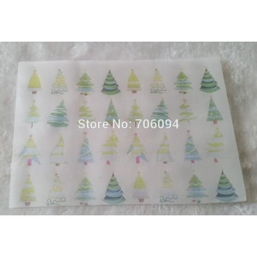 15x21cm & 21x29cm Handmade Soap Wrapping Paper Printed Christmas Tree gift wrapping paper custom packing paper 200pcs/lot