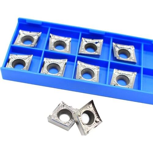 CCGT120404 AK H01 CCGT 120404 Aluminum cutter blade Insert Cutting Tool turning tool CNC Tools AL +TIN Alloy wood