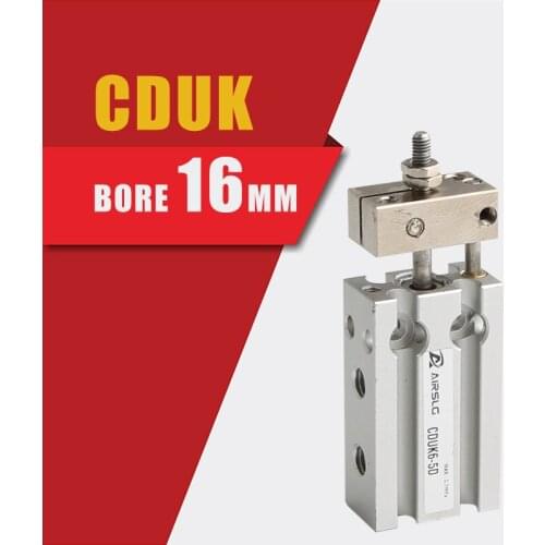 CDUK16-5D/10D/15D/20D/25D/30D/35D/40D/45D SMC Free Mount Cylinder Non-rotating Rod Type Double Acting Single Rod CDUK series