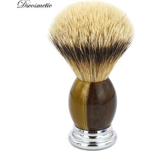 DS shaving brush new arrival silvertip badger hair and resin handle shave barber tool