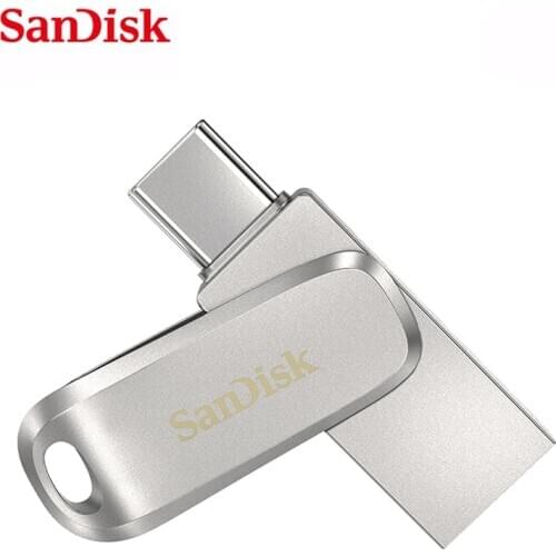 SanDisk New USB 3.1 Flash Drive 512GB Type C 256GB Dual Pen drive 128GB 64GB 32GB SDDDC4 Metal Type-C OTG Pendrive1TB Pen drive
