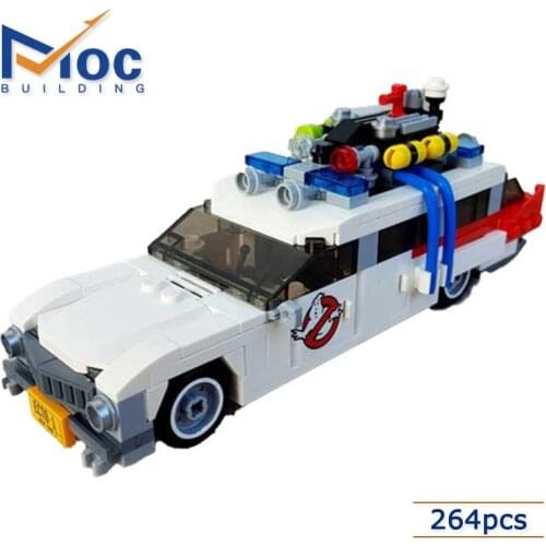 Ecto-1-moc Small Car Kids MOC-24203 Color Car Cool Model Car Toy Gifts