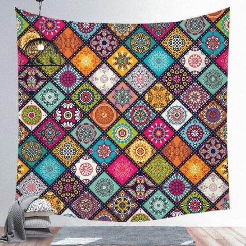 Mandala Printed Background Wall Cloth Bohemian Tapestry Home Wall Hanging Decoration