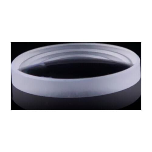 Calcium fluoride material Plano-concave lens D25.4mmF-200mm pure white glass high precision focusing material
