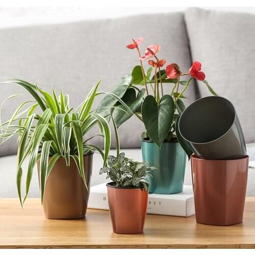 Lazy Flower Pot Automatic Water Absorption Plant Hydroponic for Home Garden SUB Sale