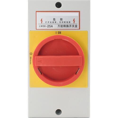 LW30-40A LW30-63A Load Isolation Switch Box Waterproof Seal LW30 Universal Changeover Switch Main Control Power Supply Cut Off