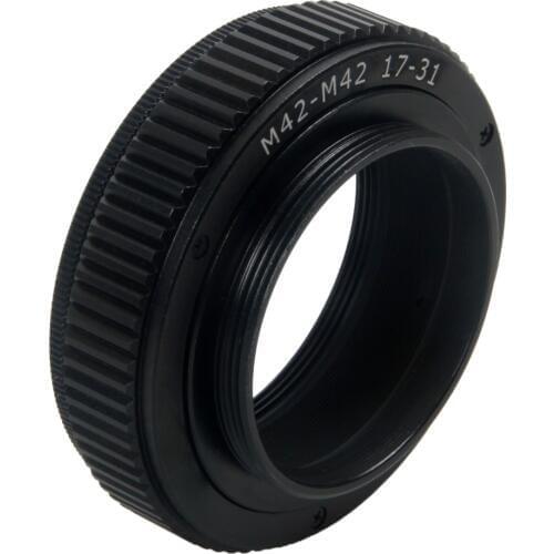M42-M42 Mount Lens Adjustable Focusing Helicoid Ring Adapter Tube 17mm to 31mm