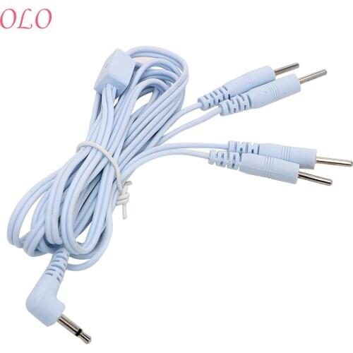 OLO Cable Electric Shock Wire Therapy Massager Accessories Sex Toys For Penis Ring Anal Plug Electro Stimulation 2/4 Pin