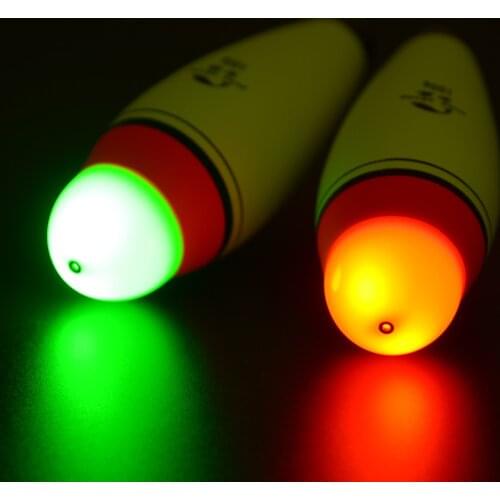 1pc Night Electronic Luminous Light Fishing Float Red Green Head Anti-collision Foam Floating Long Shot Rock Fishing Bobber