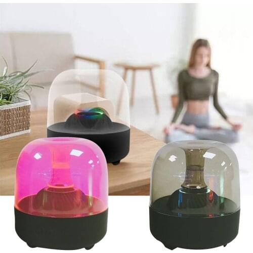 Portable Wireless Bluetooth Speaker 3D Stereo Multimedia Speaker Supports TF Card Colorful LED Light Sound Creative New Products