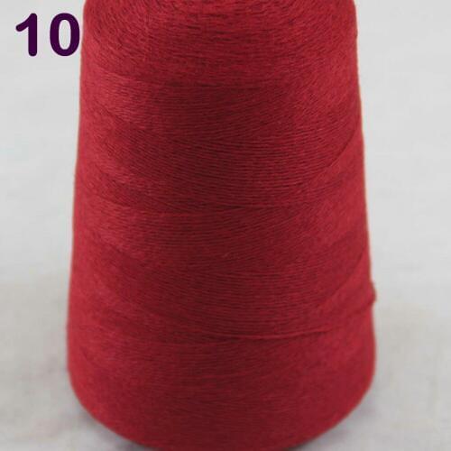 Sales 1X500g high quality 100% pure cashmere warm soft hand-woven tower yarn Dark Red 262-5010